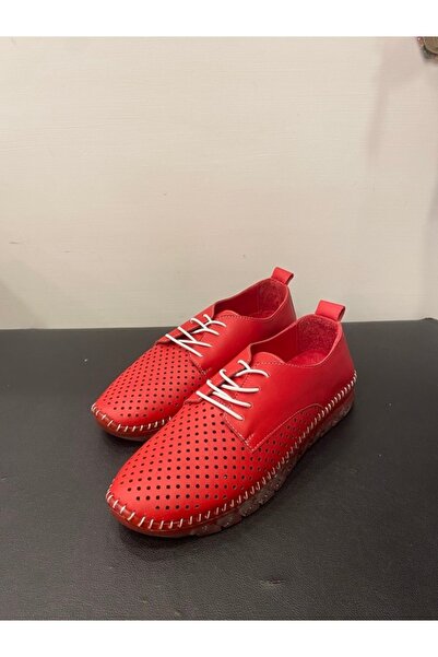 Özay Ženske Prava koža gumene vezane ležerne cipele