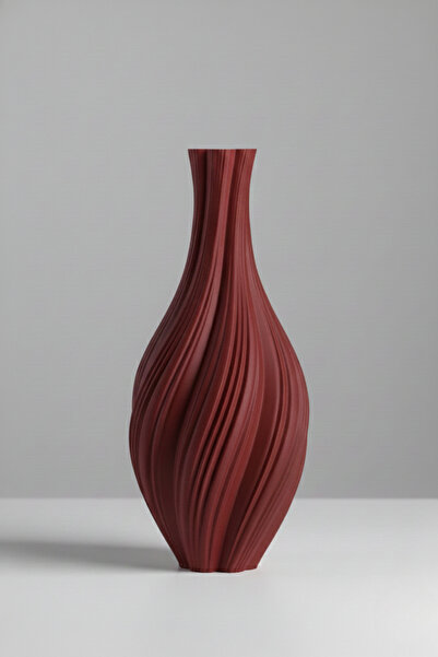 Smile3D Dekoratif Dokulu Vazo 20 cm 3d Ağır Baskı