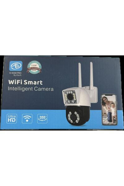 O-KAM -3012 Wifi 2Lens Alarm+Siren+Işık+Sesli Kamera