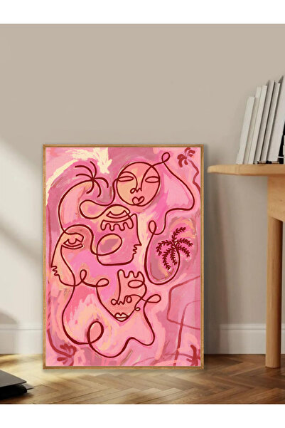 Tuba Decor Tablo dintr-o singură bucată cu rame din lemn pentru sufragerie, sufragerie, bucătărie