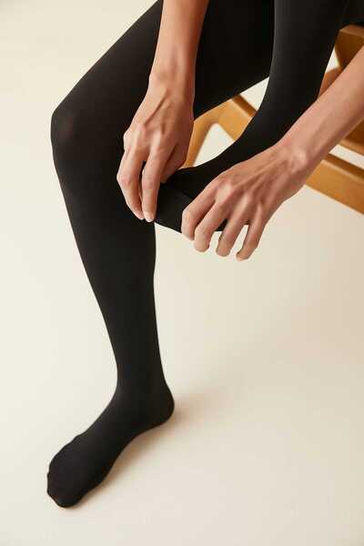 DÜVEN Chiloți pentru ablucție cu vârf deschis, culoare neagră - Chiloți pentru ablucție