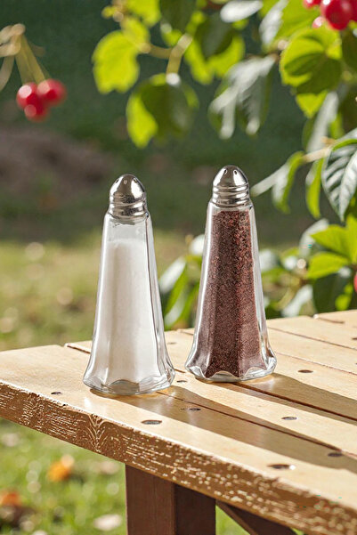 Home طقم ملح وفلفل زجاجي من لونيرا - طقم توابل زجاجي شفاف مكون من قطعتين مع أ...