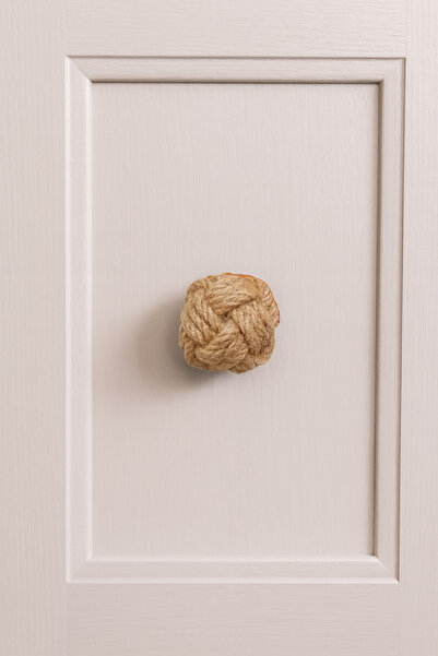 Home Wicker Handmade Natural Cabinet Handle Set of 2