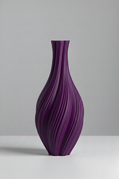 Smile3D Dekoratif Dokulu Vazo 20 cm 3d Ağır Baskı