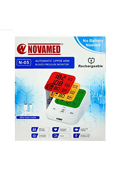 NOVAMED N-05 Automatic Upper Arm Blood Pressure Monitor – Rechargeable