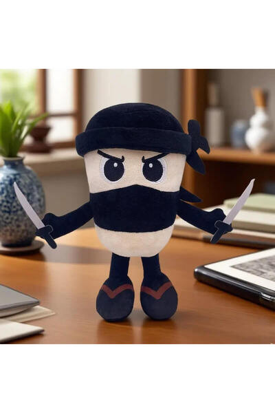 DrKala Digital Kala Plush Toy Cappuccino Assassino, 35 cm, Italian Brainrot