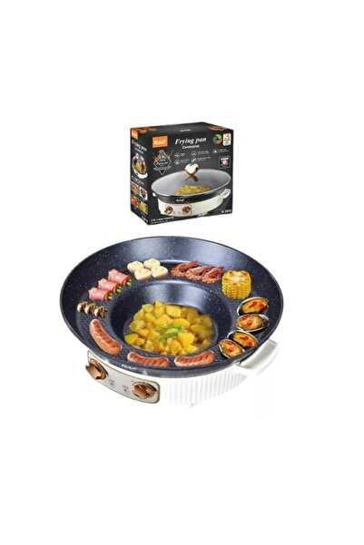 raf 2 in 1 Electric Frying Pan - 2L, 1600W, Non-stick, Frying and Boiling
