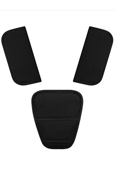 mc.pierobaby مجموعة وسادات حماية لحزام عربة الأطفال، مجموعة من 3 قطع باللون ا...