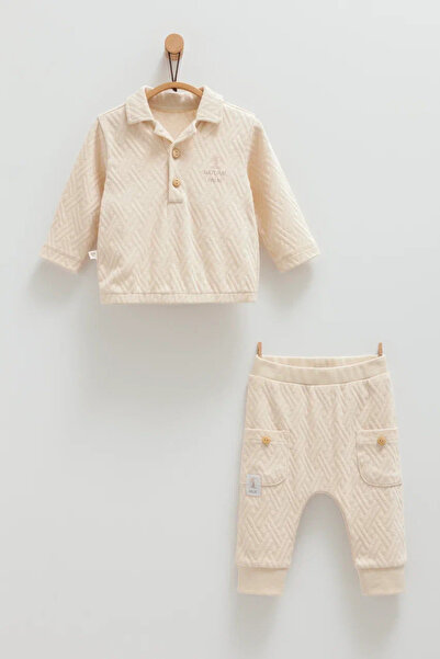 Caramell Natural Palm 2-Piece Baby Boy Set