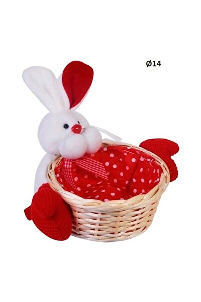 VENITIVO VINDEM CELOR INTELIGENTI Coș decorativ de Paște VENITIVO din paie cu...