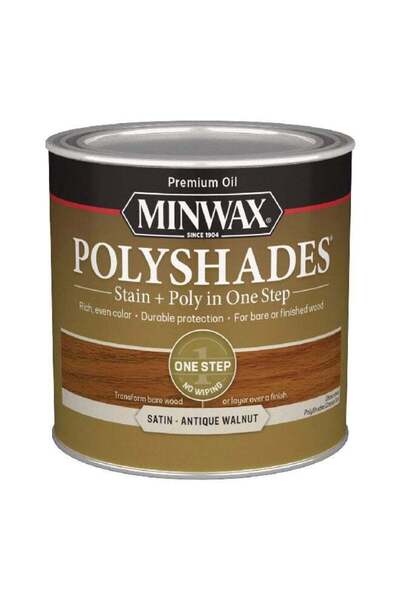 Minwax Polyshades Stain Satin Antique Walnut 0.5pt