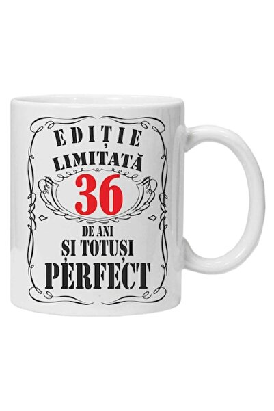 CRD PRINT Personalized mug with text "limited edition", 36 years, CRD PRINT, 330ml, white