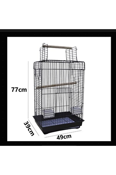 Bird's Bird cage stand made of metal