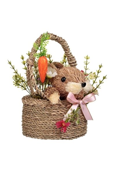 VENITIVO VINDEM CELOR INTELIGENTI Coș decorativ de Paște VENITIVO® cu iepuraș...