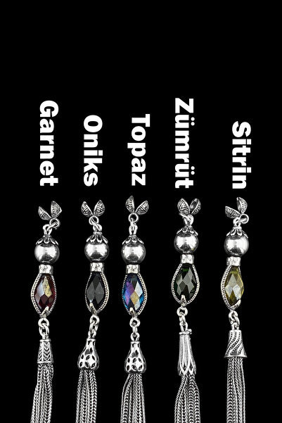 Duende Silver 925 Ayar Gümüş Tesbih Püskülü,Osmanlı Motifi İşlemeli Tesbih Pü...