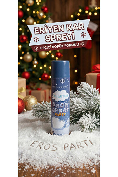 Eros Party Kaybolan Eriyen Kar Köpüğü Spreyi 300ml Büyük Boy Düğün Kına Parti...