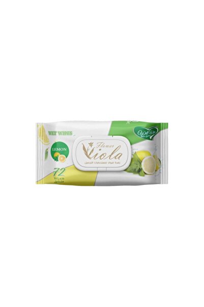 Viola Lemon scented wet wipes (72 wipes)