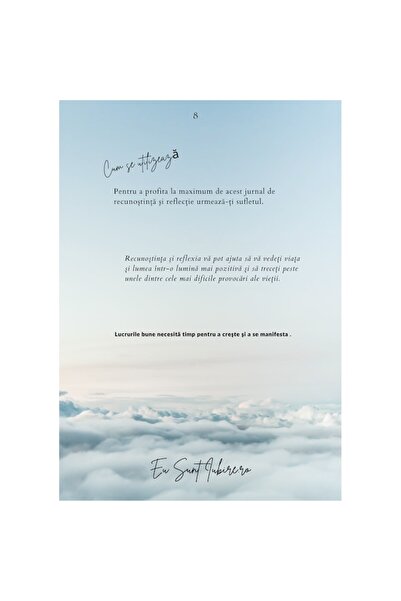 EuSuntIubire Gratitude and Reflection Journal, EuSuntIubire, 86 pages