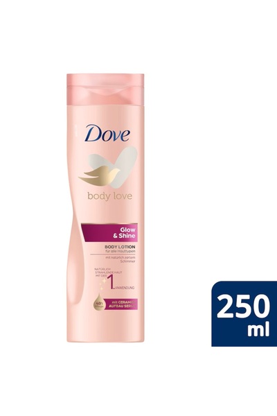 Dove Glow & Shine – Moisturizing body lotion, 250 ml