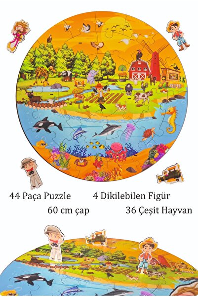 Ankebut 3D Hayvanlar Alemi Puzzle Orman , Çiftlik , Deniz ve Uçan hayvanlar