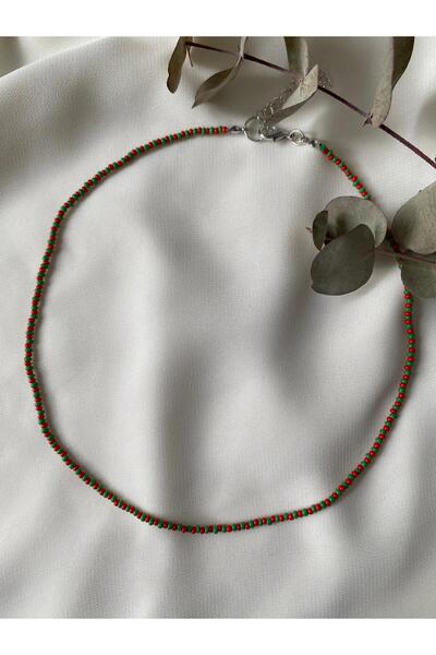 sabiha aksesuar Sand Bead Christmas Concept Necklace