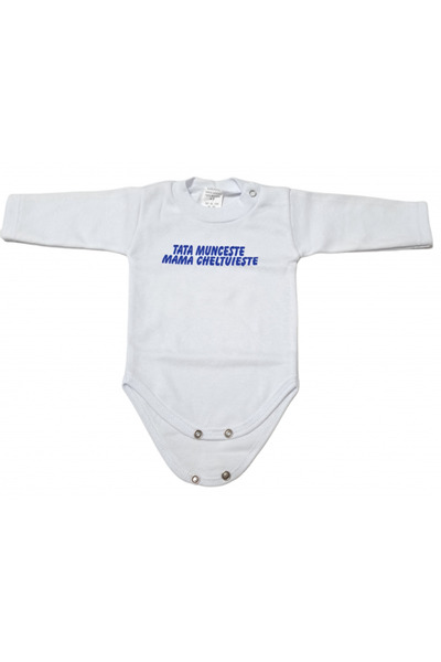 Bubu Kids Creations Body cu mânecă lungă pentru bebeluși - Fabricat în România