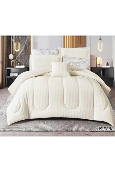alzawia FADE Double Bedspread Set, Winter Velvet, 7 Pieces, Fully Filled