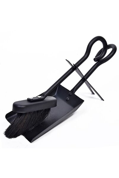 VENITIVO VINDEM CELOR INTELIGENTI VENITIVO® 2-piece metal fireplace accessory set – broom & dustpan, 30 cm