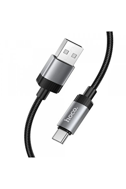 Hoco Cablu Date si Incarcare USB-A - USB-C X117, 60W, 1m, Negru