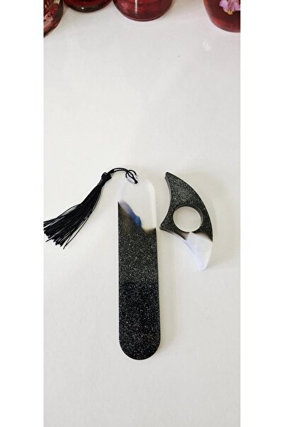 pınaxar مجموعة علامة الكتب والإصبعية القرائية من الإيبوكسي مكونة من قطعتين مق...