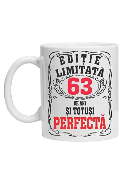 CRD PRINT Personalized mug 'limited edition - perfect', 63 years, CRD PRINT, 330 ml, white