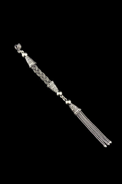 Duende Silver 925 Ayar Gümüş Tesbih Püskülü,Osmanlı Motifi İşlemeli Tesbih Pü...