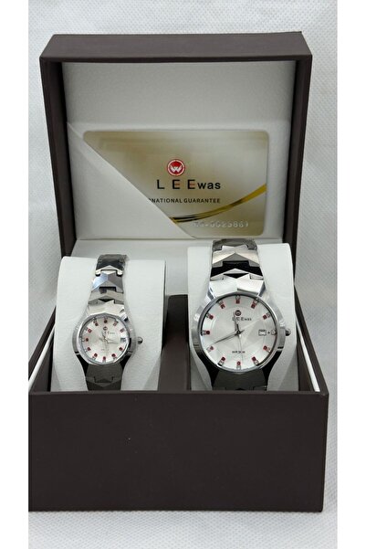 LE Ewas طقم ساعة رجالي نسائي