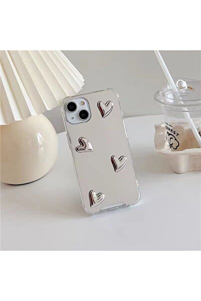OSG Premium Luxury Phone Case with Real Makeup Mirror and 3D Pattern Compatible with iPhone 13 and 14