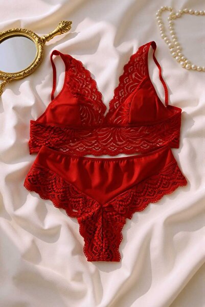 İntimate Dantelli Bralet Takım Yılbaşı Şıklığı