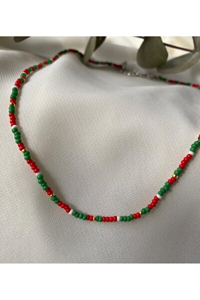 sabiha aksesuar Sand Bead Christmas Concept Necklace