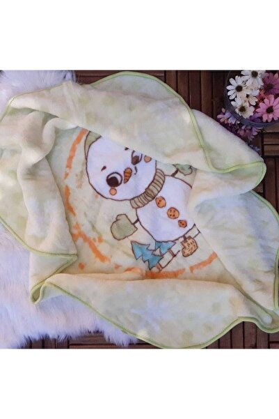 Bebinio Thick green blanket - Snowman