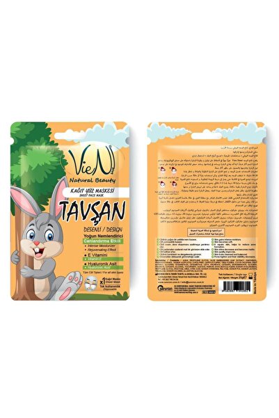 Zahra Viola Bunny-themed paper face mask