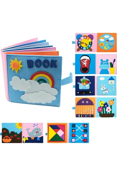 OEM Carte Montessori pentru copii, 6 luni +, 12 activitati esentiale pentru d...