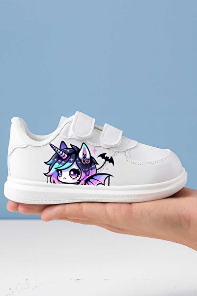 lias desing Dark Unicorn Hors Printed Female Child Sports Shoes Sneaker