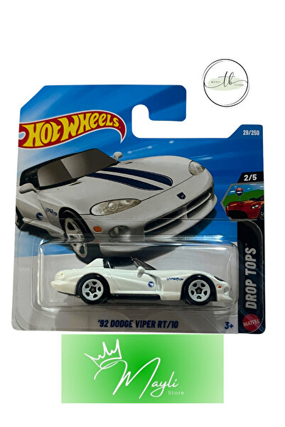 HOT WHEELS Drop Tops '92 Dodge Viper RT/10 TH (Treasure Hunt) 1/64 ölçek 29/250 JJM01-N521 2026