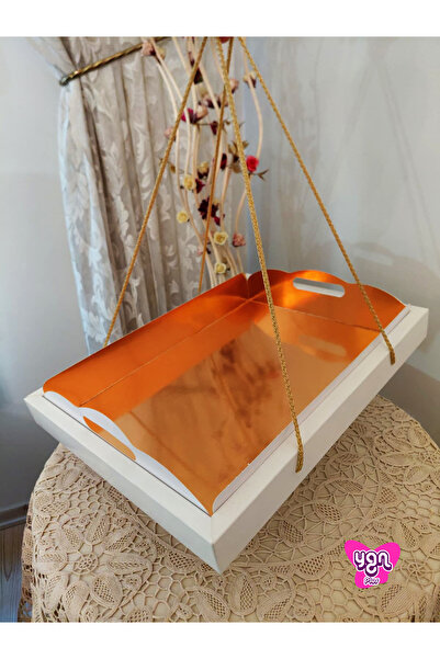 YGNPLUS GOLD BEYAZ - PASTA KUTUSU - KURABİYE - HEDİYELİK - NİŞAN SÖZ DÜĞÜN KU...