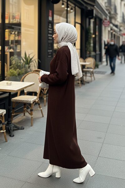 Mossta Daily Hijab Dress Brown