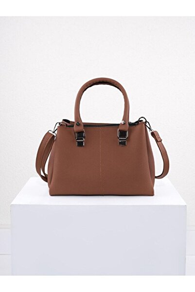 Rivina حقيبة كتف وحقيبة يد نسائية من فيزو مكونة من 3 أقسام باللون البني