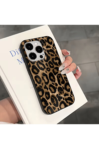 OSG iPhone 15 Pro Max Compatible Leopard Pattern Shockproof Premium Luxury Design Phone Case