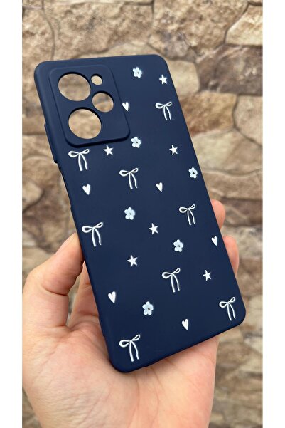 Vip Case Poco X5 Pro Compatible Mini Bow Patterned Silicone Shock-Absorbing Classic Protective Rubber Case 277