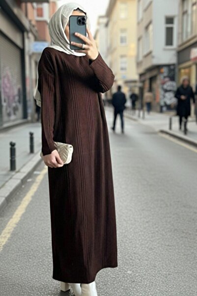 Mossta Daily Hijab Dress Brown