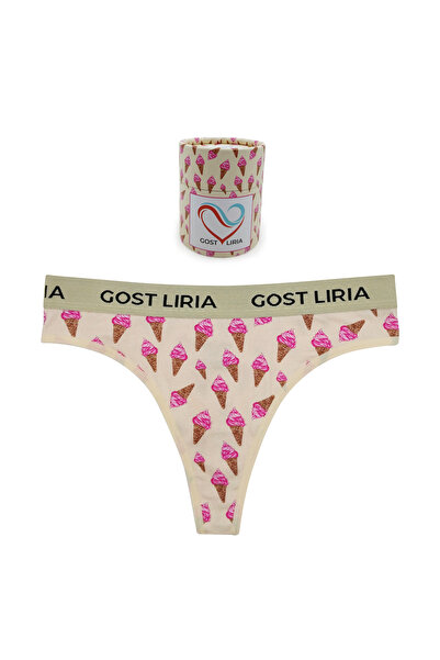 GOST LİRİA -İce Cream Desenli Kadın String Külot