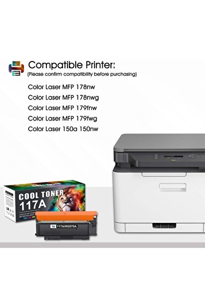 AMİDA Cool Toner 117A Compatible HP Color LaserJet Toner Cartridge