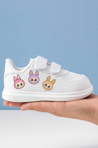 lias desing Dreams Ladubuluk Printed Girls' Sports Shoes Sneaker with Straps